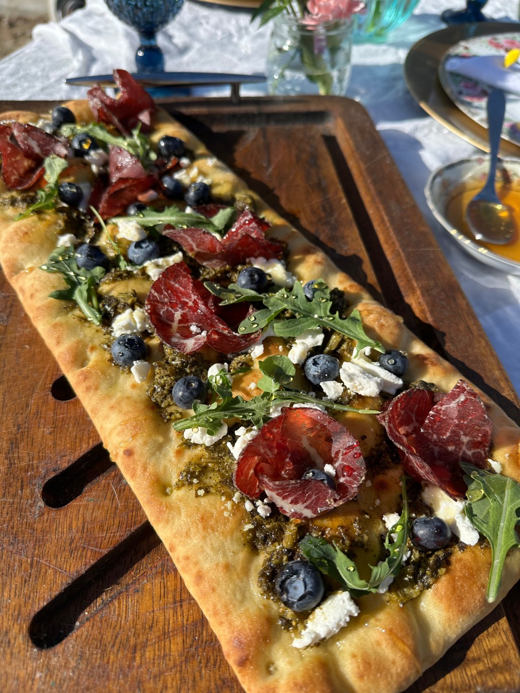 Blueberry Prosciutto Flatbread
